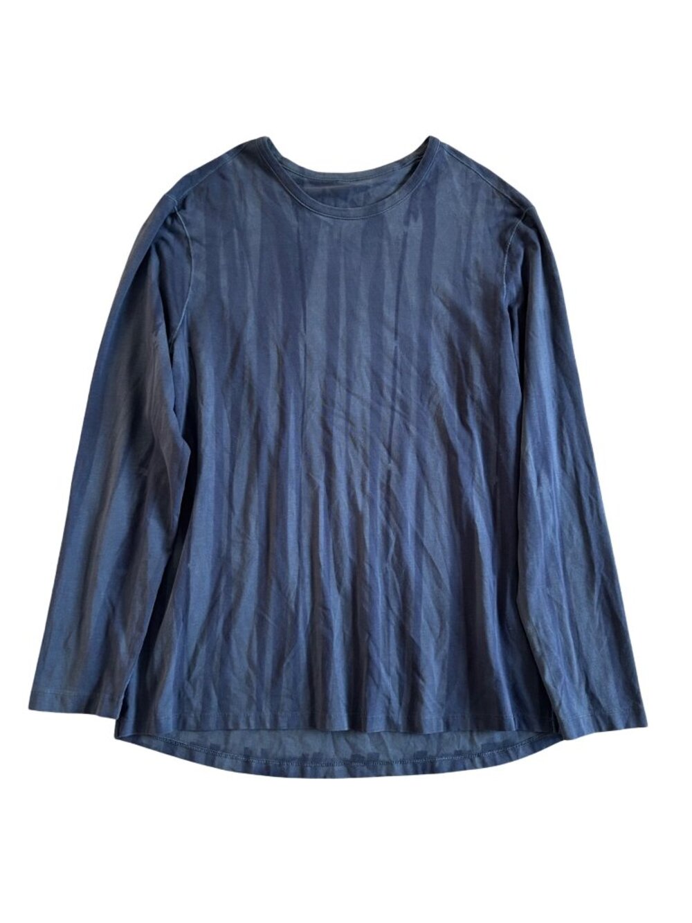 Lululemon Mens Sz XL Long Sleeve Crew Neck Shirt Navy Blue Lightweight